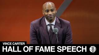 Vince Carters Full Hall of Fame Enshrinement Speech [upl. by Sitoiganap334]