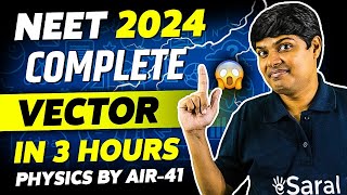 Complete Vector in One Shot  NEET 2024  Class 11th Physics  All Concepts Tricks amp PYQ  eSaral [upl. by Utter]