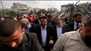 Le chef de la diplomatie tunisienne à Gaza [upl. by Sirrep]