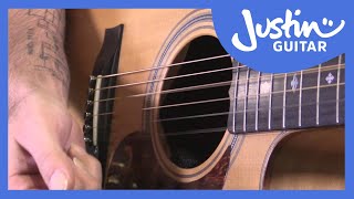 Rolling Chords Acoustic Fingerstyle Technique  JustinGuitar  Guitar Lesson TE705 [upl. by Youlton]