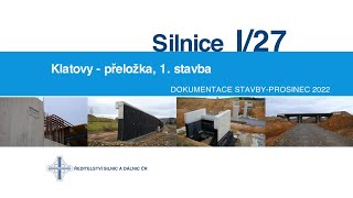 I27 Klatovy přeložka 1 stavba dokumentace stavby 122022 [upl. by Sprague]