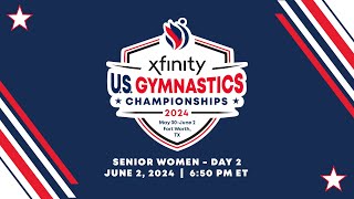 2024 Xfinity US Gymnastics Championships  Senior Women  Day 2 International Feed [upl. by Wolliw749]