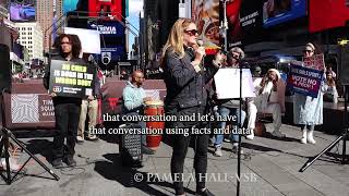 Maud Maron Vote No on Prop One Rally NYC [upl. by Sidnee]