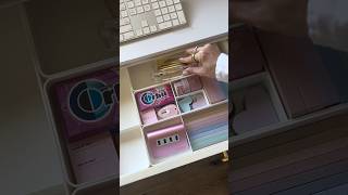 Desk reset desksetup deskorganization asmr satisfying organization drawerorganizer desk [upl. by Nohsyt]