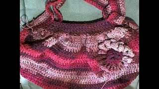 Crochet Hobo Bag  Left Handed Crochet Tutorial [upl. by Salem]