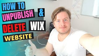 How to Unpublish and Delete Wix Website 2020 [upl. by Eycal]