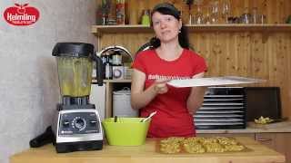 Vitamix Pro 750 Rezept Rohkost Florentiner Kekse [upl. by Wilder]