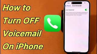 How to Turn Off Voicemail on iPhone iOS 18 [upl. by Airec]