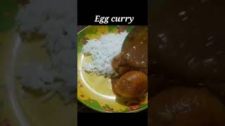 Rice amp Egg curry shorts Vat r dim kosha  bengali recipe [upl. by Idnahk]