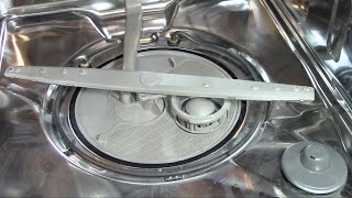 How to repair a dishwasher not draining cleaning  troubleshoot Whirlpool Kitchenaid [upl. by Poulter]