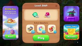 Gardenscapes 2869 Level  18 moves  NO BooSTERS [upl. by Austina]