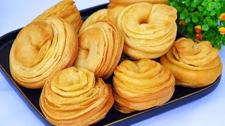 Setelah mengetahui cara ini saya jadi ketagihan membuat kue ini resep roti berlapislapis [upl. by Ellerrehs]