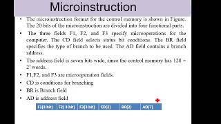 Microinstruction format in computer architecture part 1 microprogrammed control unit [upl. by Aita792]