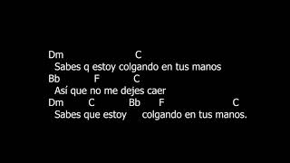 Colgando en tus manos Carlos Baute con Marta Sanchez Letra y Acordes [upl. by Zellner]