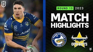 NRL 2023  Parramatta Eels v North Queensland Cowboys  Match Highlights [upl. by Tobit]