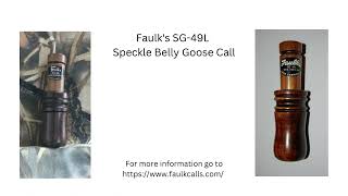 Faulks SG49L Large Speckle Belly Goose Call [upl. by Adelric]