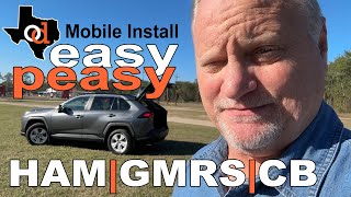 Mobile Ham Radio Install VHFUHF Ham GMRS CB [upl. by Hobard540]