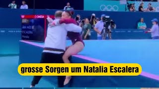 olympische Spiele 2024 Paris turnerin Natalia Escalera muss unter Schmerzen aufgebenNataliaEscalera [upl. by Maren]