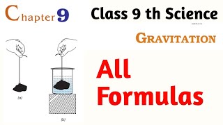 Gravitation Formula Class 9 th Science Chapter 9 Explanation [upl. by Sukramal277]