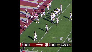 Maryland QB Taulia Tagovailoa TD at Indiana  Big Ten Football [upl. by Fadas]