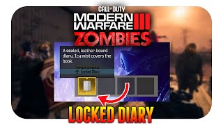 Locked Diary in Modern Warfare Zombies MWZ a seal leather bound diary icy mist covers the book [upl. by Aytnahs]