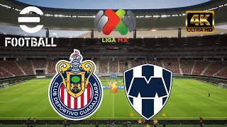 eFootball 2025  Chivas de Guadalajara vs CF Monterrey  Liga MX 2024 4K60 [upl. by Callery72]