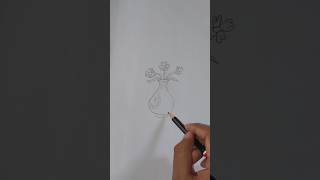 Fuldani drawing fuldani flowerpot flowers flowerdrawing flowerdrawingeasy [upl. by Gauntlett]