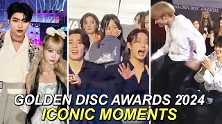 Kpop Idols ICONIC interactions at Golden Disc Awards 2024 LE SSERAFIM ENHYPEN TXT SEVENTEEN [upl. by Isabel191]