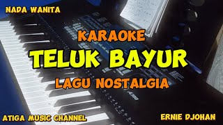 TELUK BAYUR  KARAOKE  ERNIE DJOHAN  LAGU NOSTALGIA  NADA WANITA [upl. by Oiramaj]