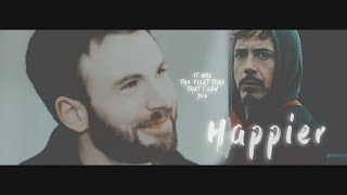 Tony × Steve 【STONY】 Happier [upl. by Hakan768]