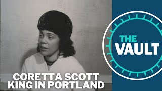 Coretta Scott King talks about the fight for civil rights in Portland  KGW Vault [upl. by Annayad]