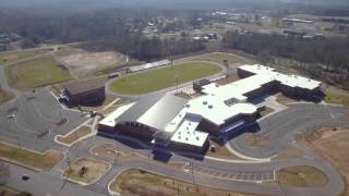 Aerial of Chattooga High School Campus [upl. by Lyrradal]