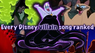 Every Disney villain song ranked [upl. by Imoian869]