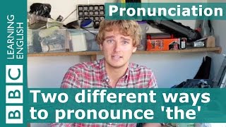 Pronunciation Two different ways to pronounce the English word the [upl. by Davena502]