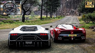 Lamborghini Aventador Ultimae amp LaFerrari CONVOY  Forza Horizon 5  MOZA R5 gameplay [upl. by Geri28]