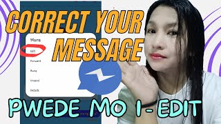 HOW TO EDIT SENT MESSAGE ON MESSENGER [upl. by Ligetti]