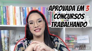 COMO CONCILIAR TRABALHO E ESTUDOS PARA CONCURSOS [upl. by Euridice]