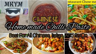 Chinese Chilli Paste RecipeHome Made Chilli Paste RecipeChilli Paste RecipeMaryum K Yum Meals [upl. by Hahseram]