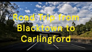 Road Trip from Blacktown to Carlingford Sydney New South Wales Australia [upl. by Ahseryt]