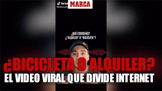 Bicicleta o alquiler El vídeo viral que divide Internet ¿qué escuchas tú [upl. by Oecam]