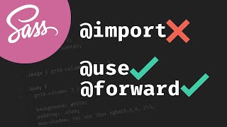 Stop using import with Sass  use and forward explained [upl. by Iruy]