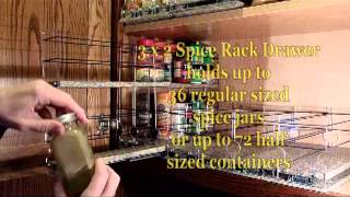 Vertical Spice  Spice Rack Drawers  Loadem Up [upl. by Ahtnams]