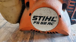 Stihl FS 56 RC Weed Wacker Carburetor Replacement [upl. by Everick995]