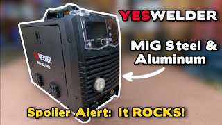 YesWelder MIG 250 PRO Review  MIG Weld Aluminum with no Spool gun [upl. by Bever]