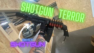 TM M870 Breacher Airsoft Shotgun gameplay HPA Shotgun MR Airsoft Shotgun CQB Best Shotgun [upl. by Aidil647]