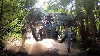 Giant powered allterrain mech suit designed for sport [upl. by Kiehl]