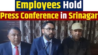 Employees Hold Press Conference in Srinagar Urge New JampK Govt to Address Their Issues [upl. by Anahahs]