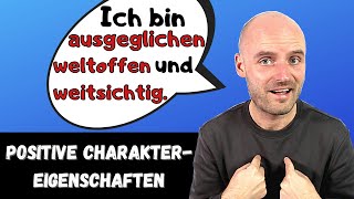 Charaktereigenschaften  wichtige Adjektive  Deutsch lernen  A2 B1 B2 [upl. by Hogen587]