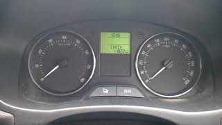 Skoda Fabia Mk2 2012 SE Service Interval  Reminder Reset [upl. by Knudson]