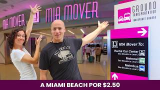 ¿CÓMO IR DEL AEROPUERTO DE MIAMI A MIAMI BEACH En Bus Pagando 250 [upl. by Hedve]